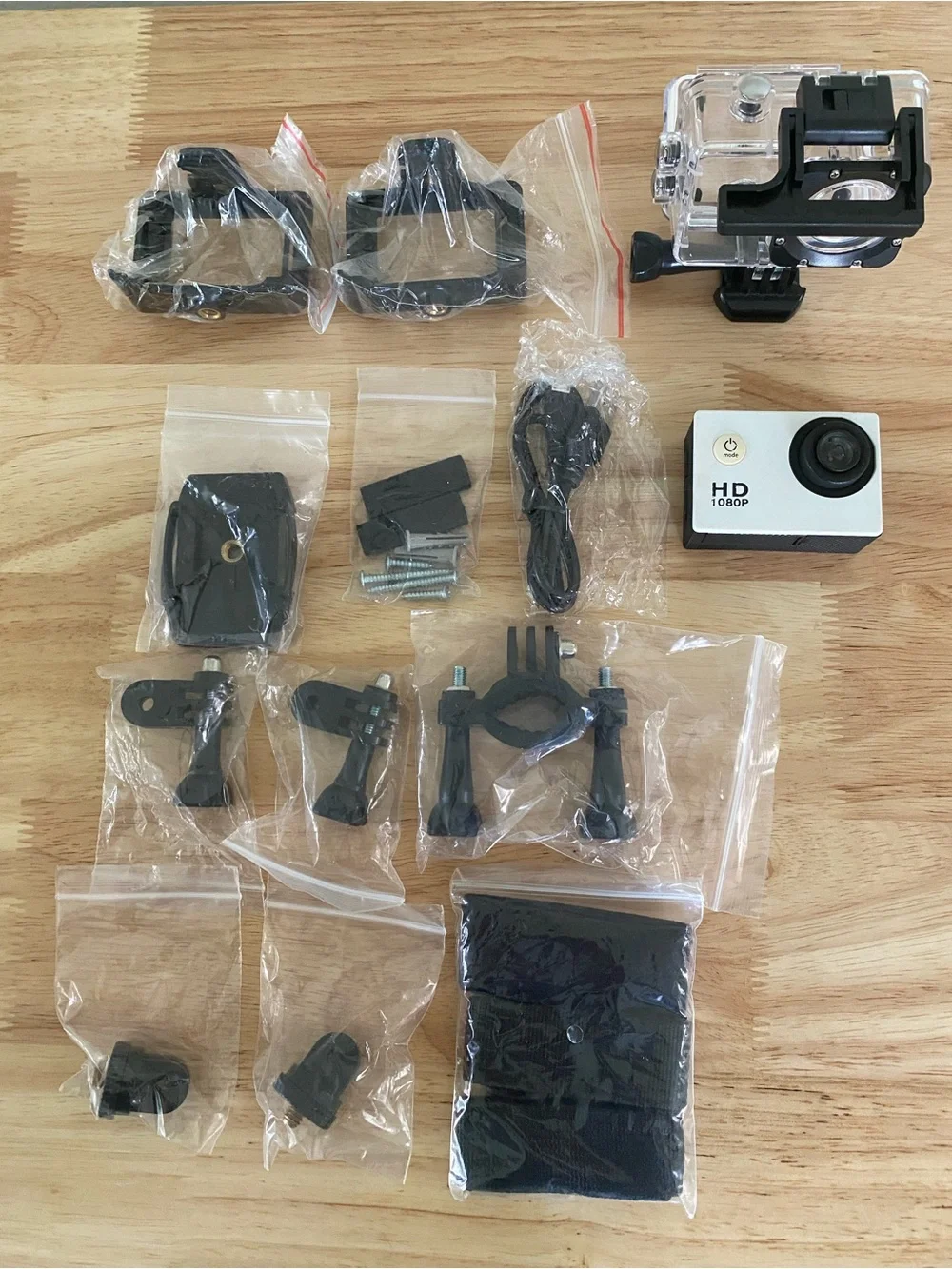 Waterproof 1080P HD Action Camera 2.0” Screen Sport Cam Underwater 30M Dive Cam